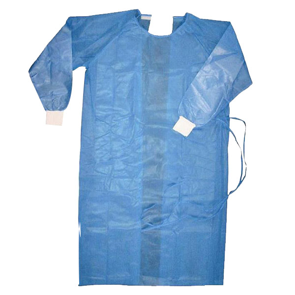 Disposable reinforced surgical gown