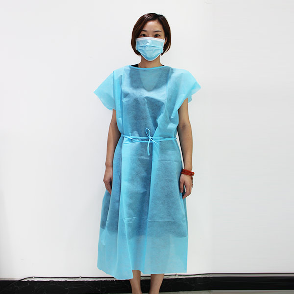 Disposable non woven patient gown